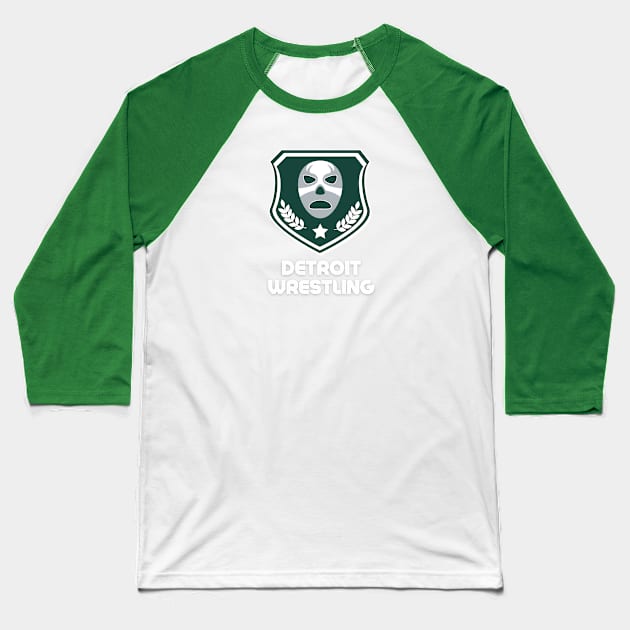 Detroit Wrestling "Leonidas Green" Baseball T-Shirt by DDT Shirts